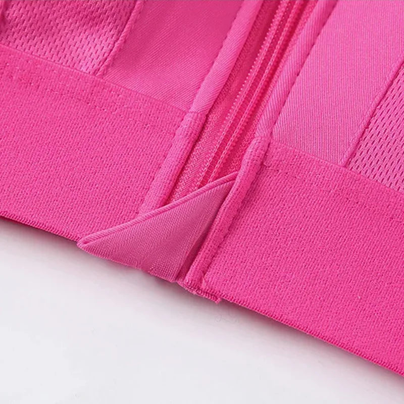 Pack of 2 Breast Support Front Zipper Sports Casual or Gym Bra