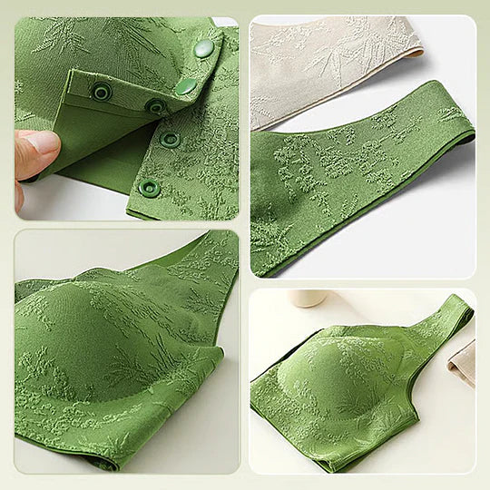 PACK OF 3 Comfort Front-Clasp & Wire-Free Seamless Bra