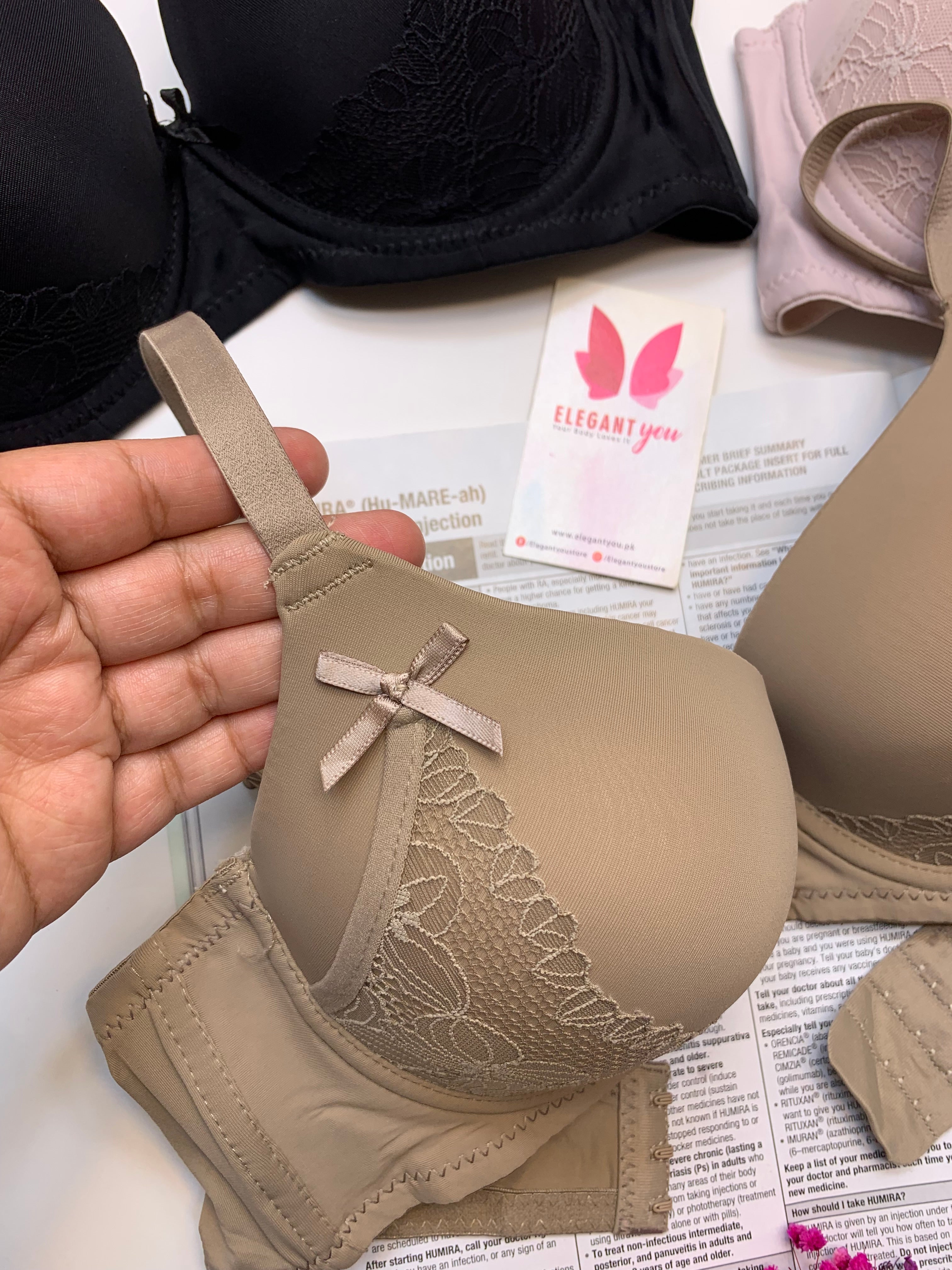 Elegant Double Padded Pushup Wire Bra (Pack of 2)