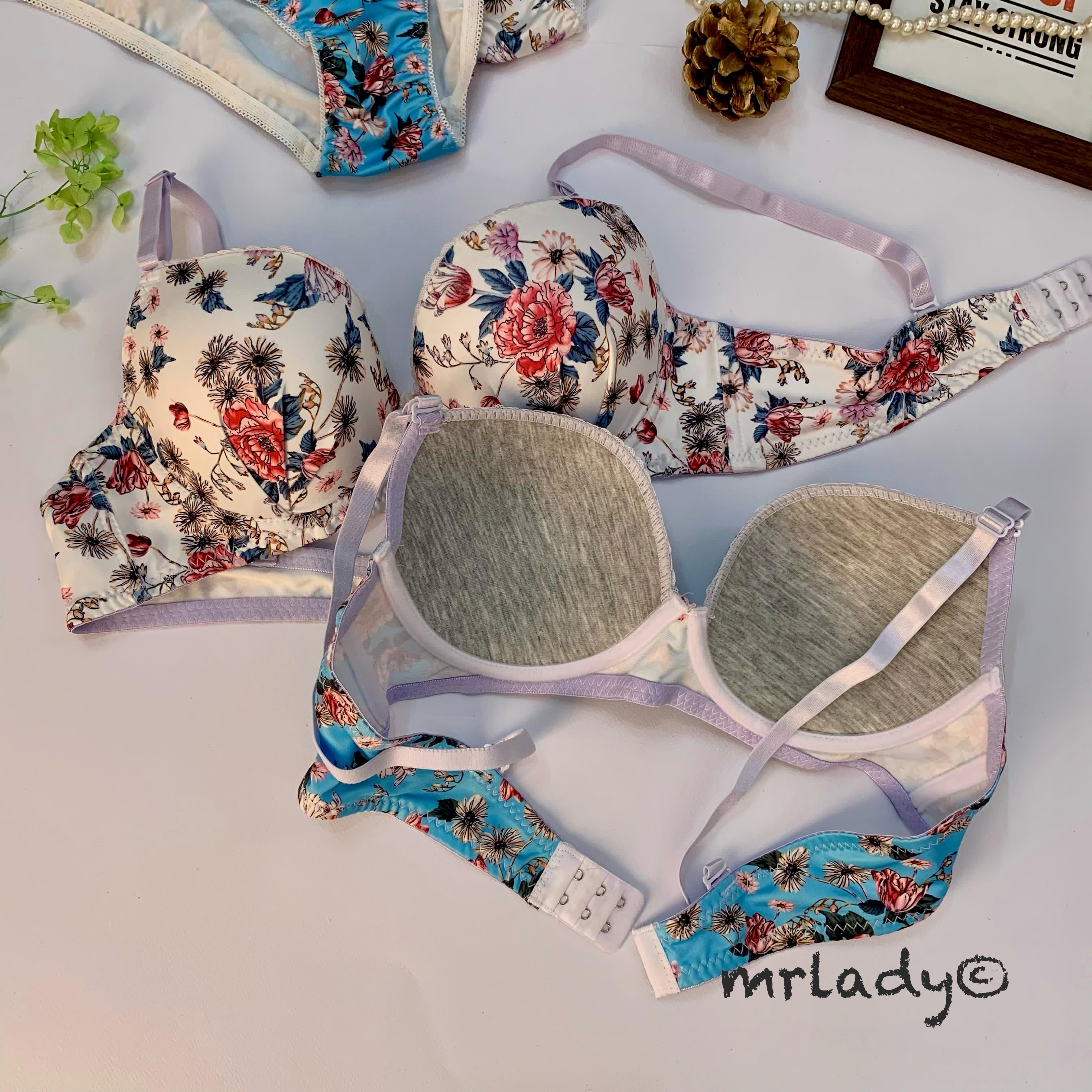 SPRING THIN PAD BRA SET