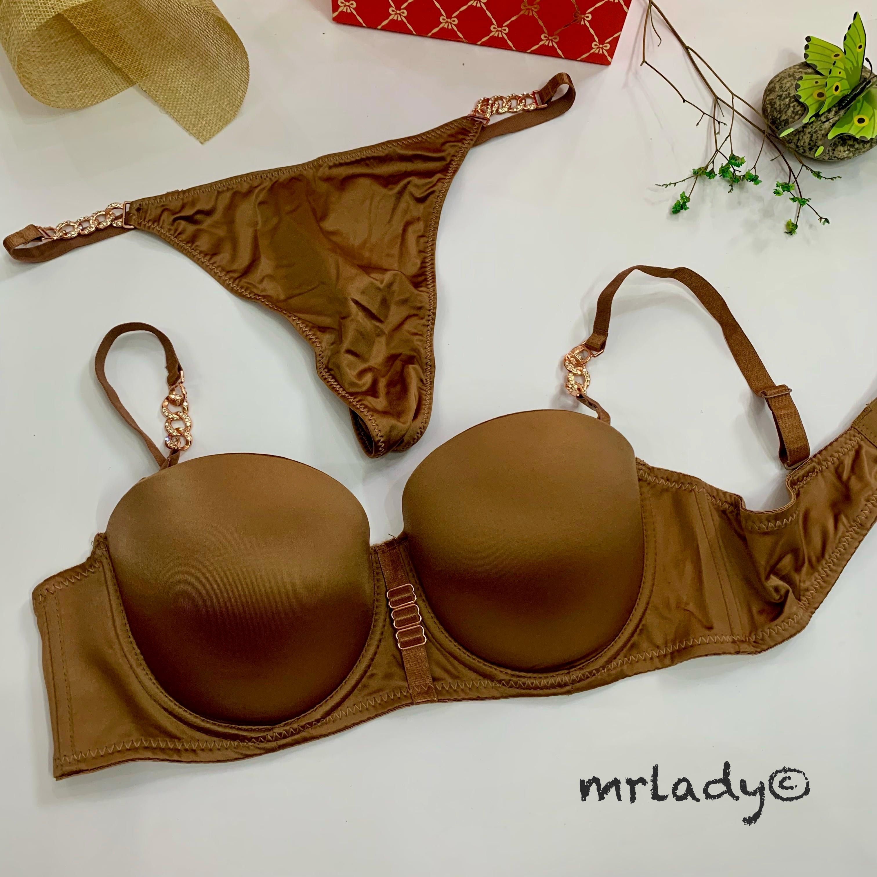 LOOP BUCKLE THIN PAD BRA SET