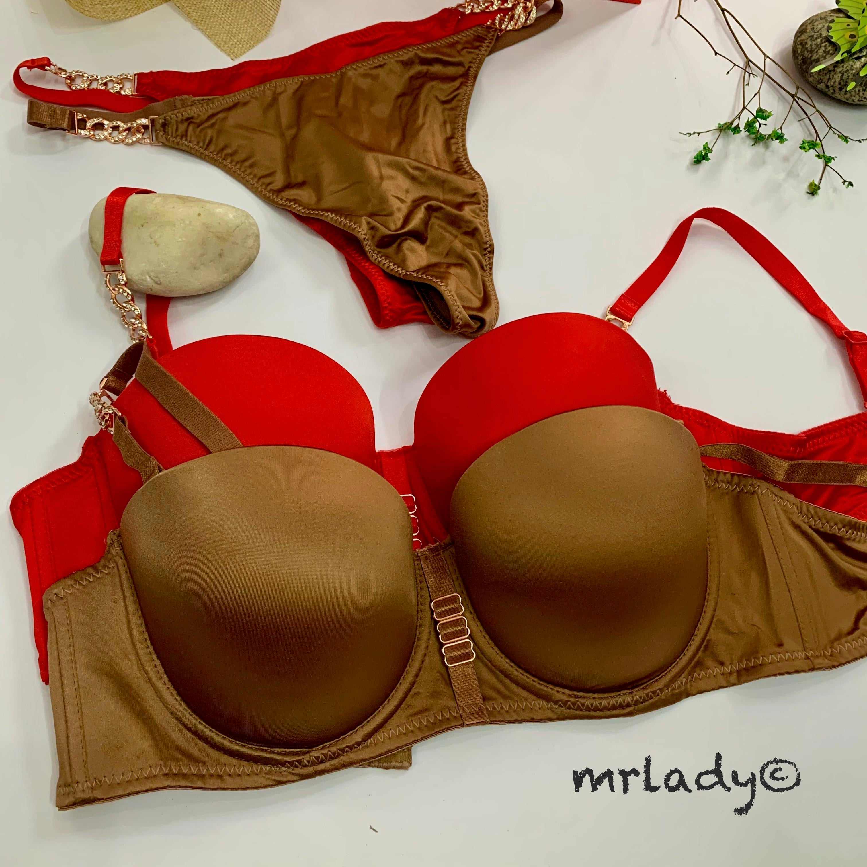 LOOP BUCKLE THIN PAD BRA SET