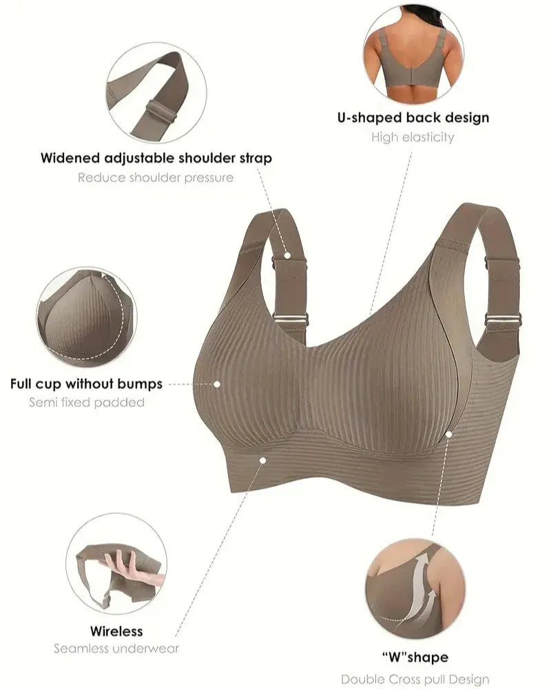 Pack of 3 Adjustable Wireless Bra